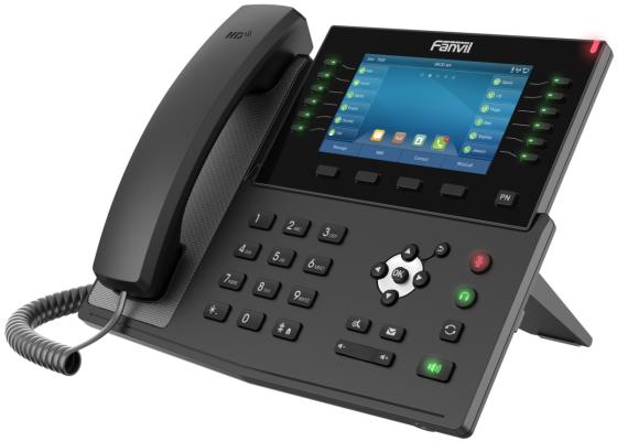 X7C Телефон IP Fanvil IP телефон 20 линий, цветной экран 5&quot;, HD, Opus, 10/100/1000 Мбит/с, USB, Bluetooth, PoE {10}