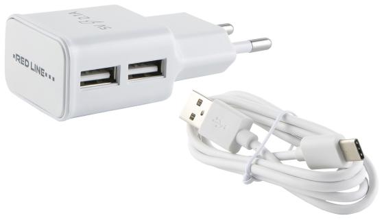 Сетевое зарядное устройство Red Line NT-2A 2.1A USB-C белый УТ000013636