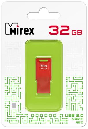 Фото - Флеш накопитель 32GB Mirex Mario, USB 2.0, Красный флеш накопитель 32gb mirex mario usb 2 0 зеленый