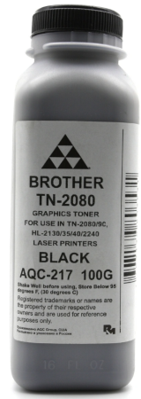 Тонер Brother TN 2080/2090/2235/2275 HL 2240/2140/2130/2132/2135 (фл. 100г) AQC-США фас.Россия