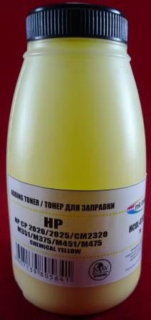 Тонер для картриджей CC532A/CE412A Yellow, химический (фл. 70г) B&W Premium Mitsubishi/MKI фас.Россия