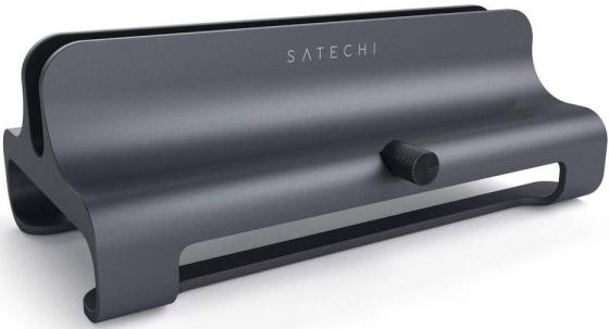 Настольная подставка Satechi Universal Vertical Aluminum Laptop Stand для ноутбуков толщиной от 1,27 см до 3,17 см. Материал алюминий. Цвет серый космос.