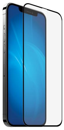 Защитное стекло прозрачная DF iColor-26 для iPhone 12 Pro Max 0.33 мм черная рамка