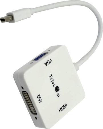 Кабель-переходник mini DP-->VGA/HDMI/DVI Telecom (TA556) аксессуар telecom dvi vga m 1 8m ta680f 1 8m