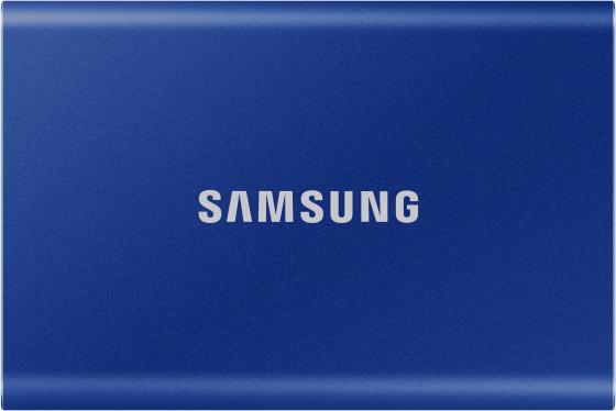 Внешний накопитель SSD Samsung 500Gb T7, 1.8", USB 3.2/Type-C, синий (MU-PC500H/WW)