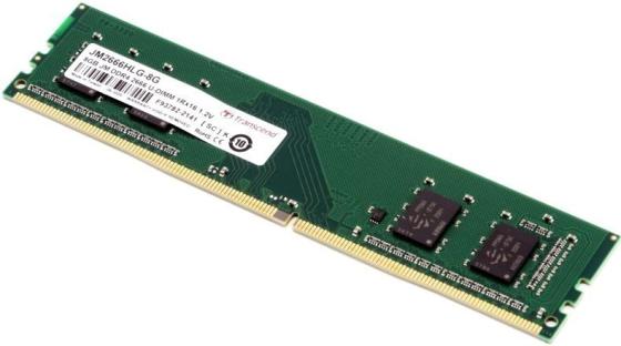 Оперативная память для компьютера 8Gb (1x8Gb) PC4-21300 2666MHz DDR4 DIMM CL19 Transcend JM2666HLG-8G