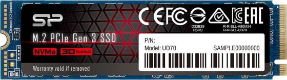 Твердотельный накопитель SSD M.2 500 Gb Silicon Power UD70 Read 3400Mb/s Write 3000Mb/s 3D QLC NAND SP500GBP34UD7005