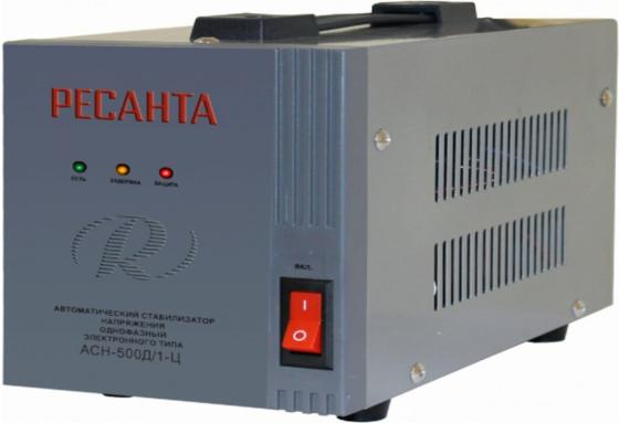 Стабилизатор напряжения Ресанта АСН-500Д/1-Ц электронный однофазный серый