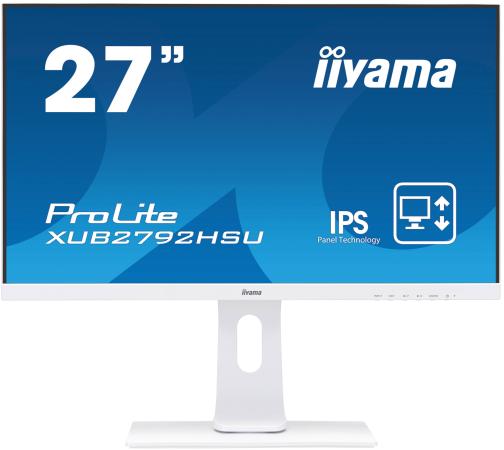 Монитор 27" iiYama ProLite XUB2792HSU-W1 белый IPS 1920x1080 250 cd/m^2 4 ms HDMI DisplayPort VGA