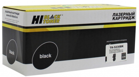 Hi-Black TK-5230Bk Тонер-картридж для Kyocera P5021cdn/M5521cdn, Bk, 2,6K картридж hi black hb cb541a