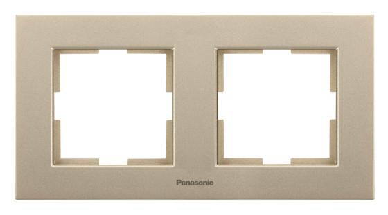 Рамка Panasonic Karre Plus WKTF08022BR-RU 2x горизонтальный монтаж пластик бронза (упак.:1шт)