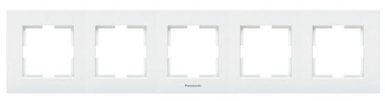 Рамка Panasonic Karre Plus WKTF08052WH-RU 5x горизонтальный монтаж пластик белый (упак.:1шт)