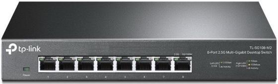 8-port Desktop 2.5G Unmanaged switch, 8 100/1G/2.5G RJ-45 ports, Fanless design, 12V/1.5A DC power supply.