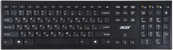 Клавиатура беспроводная Acer OKR010 USB черный