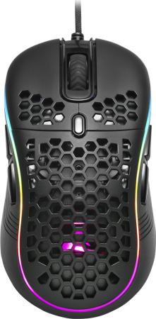 Игровая мышь Sharkoon Light2 S (PixArt PMW 3327, Omron, 8 кнопок, 6200 dpi, USB, RGB подсветка)