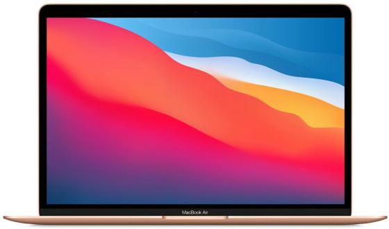 Ноутбук Apple MacBook Air 13 Late 2020 13.3" 2560x1600 Apple -M1 256 Gb 8Gb Bluetooth 5.0 WiFi (802.11 b/g/n/ac/ax) Apple M1 (7-core) золотистый macOS MGND3RU/A
