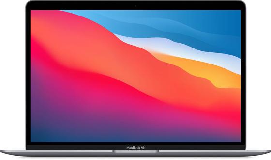 Ноутбук Apple MacBook Air 13 Late 2020 13.3" 2560x1600 Apple -M1 SSD 256 Gb 16Gb Bluetooth 5.0 WiFi (802.11 b/g/n/ac/ax) Apple M1 (7-core) серый macOS Z1240004P, Z124/4