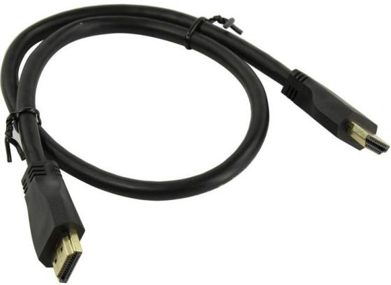 Кабель HDMI 1м 5bites HM-210-010 круглый черный