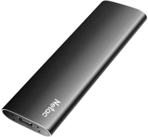 Внешний SSD Netac 500Gb Z SLIM <NT01ZSLIM-500G-32BK> (USB3.2, up to 520/480MBs, 100х29.5х9mm, Black)