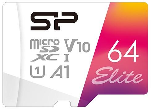 Флеш карта microSD 64GB Silicon Power Elite A1 microSDXC Class 10 UHS-I U3 100 Mb/s (SD адаптер) флеш карта microsd 64gb silicon power superior pro a2 microsdxc class 10 uhs ii u3 v90 290 160 mb s sd адаптер