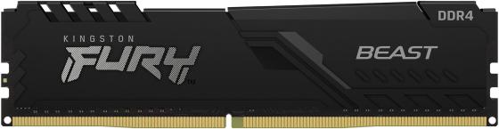 Оперативная память для компьютера 16Gb (1x16Gb) PC4-28800 3600MHz DDR4 DIMM CL18 Kingston FURY Beast Black KF436C18BB/16