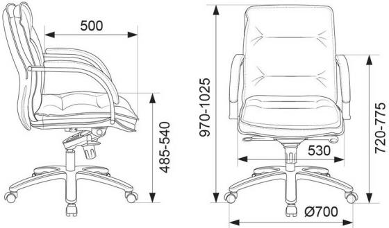 Кресло бюрократ t 9927sl low v