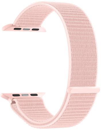 Deppa Ремешок Band Nylon для Apple Watch 38/40 mm, нейлоновый, розовый.