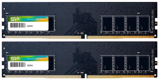 Оперативная память для компьютера 16Gb (2x8Gb) PC4-25600 3200MHz DDR4 DIMM CL16 Silicon Power XPOWER AirCool SP016GXLZU320B2A