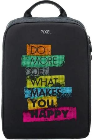Рюкзак PIXEL PLUS Grafit серый (LED-экран 25*25 px, 16,5 млн цветов, 16 л., полиэстер)