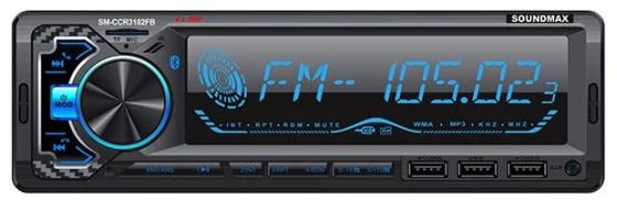 Автомагнитола Soundmax SM-CCR3182FB 1DIN 4x40Вт