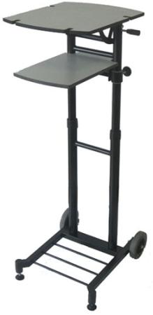 [LTG-102] Проекционный столик Lumien Galant для проекторов (80-120 см, 10/5 кг) на колесах, ЧЕРНЫЙ