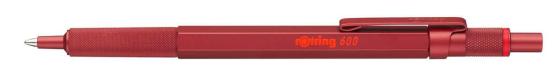 Ручка шариковая Rotring 600 (2114261) 0.5мм корпус сталь красный черные чернила