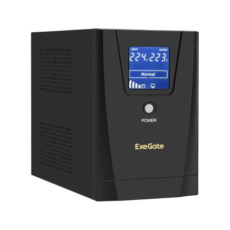 Exegate EP287659RUS ИБП ExeGate SpecialPro Smart LLB-3000.LCD.AVR.C13.RJ.USB <3000VA/1800W, LCD, AVR, 6*IEC-C13, RJ45/11, USB, Black>