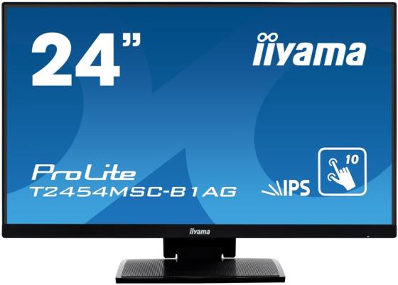 Монитор 23.8" iiYama ProLite T2454MSC-B1AG черный IPS 1920x1080 250 cd/m^2 4 ms HDMI VGA USB T2454MSC-B1AG