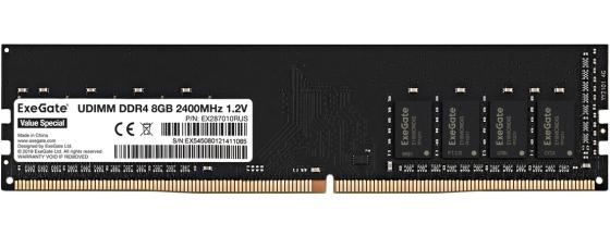 Оперативная память для компьютера 8Gb (1x8Gb) PC4-19200 2400MHz DDR4 DIMM CL17 Exegate Value Special EX287010RUS