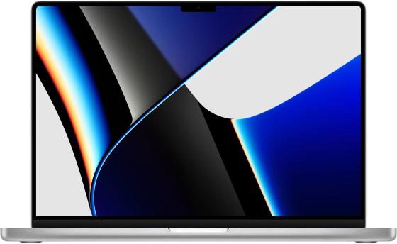 Ноутбук Apple MacBook Pro 16 16.2" 3456x2234 Apple -M1 Pro SSD 512 Gb 16Gb Bluetooth 5.0 WiFi (802.11 b/g/n/ac/ax) Apple M1 Pro (16-core) серебристый macOS MK1E3RU/A