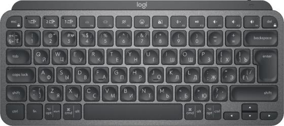 Клавиатура беспроводная Logitech MX Keys Mini Graphite Bluetooth графитовый 920-010501