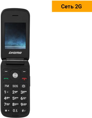 Телефон Digma VOX FS240 черный 2.44" 32 Gb Bluetooth