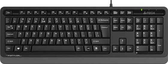 Клавиатура проводная A4TECH Fstyler FKS10 USB черный серый