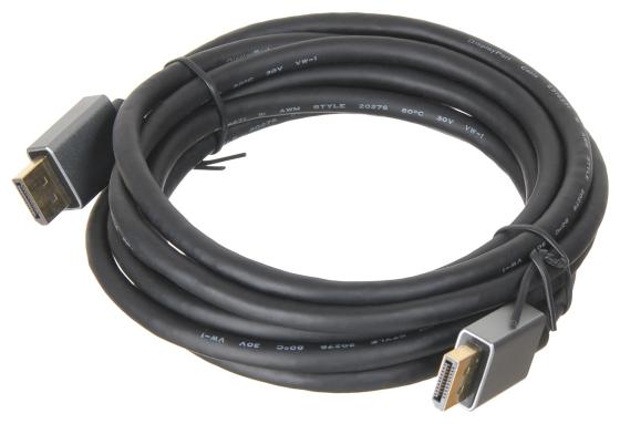 Кабель DisplayPort 3м Бюрократ BHP-DPP-1.4-3G круглый черный