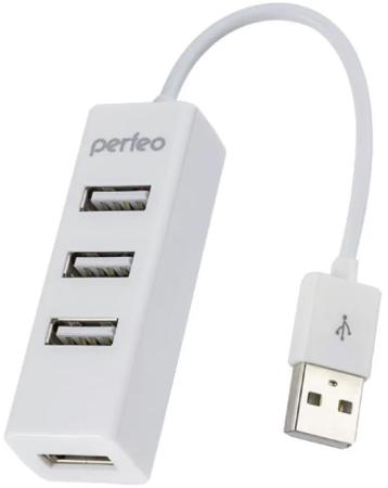 Концентратор USB 2.0 Perfeo PF-HYD-6010H 4 x USB 2.0 белый
