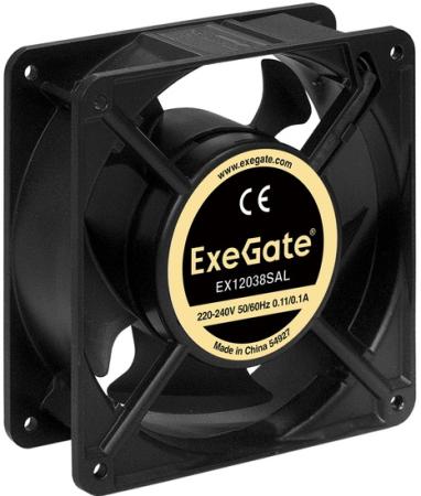 Exegate EX289020RUS Вентилятор 220В ExeGate EX12038SAL (120x120x38 мм, Sleeve bearing (подшипник скольжения), подводящий провод 30 см, 2600RPM, 42dBA)