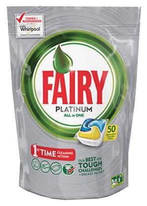 Капсулы Fairy Platinum (упак.:50шт) (FR-81576423) для посудомоечных машин