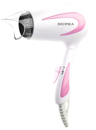 Фен Supra PHS-1406S 1400Вт белый розовый