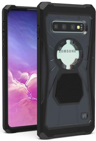 Чехол-накладка Rokform Rugged S Case для Samsung Galaxy S10. Поддерживает систему Roklock. Материал: поликарбонат, магнит. Цвет: черный.