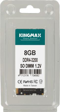 Оперативная память для ноутбука 8Gb (1x8Gb) PC4-25600 3200MHz DDR4 SO-DIMM CL22 KingMax KM-SD4-3200-8GS KM-SD4-3200-8GS