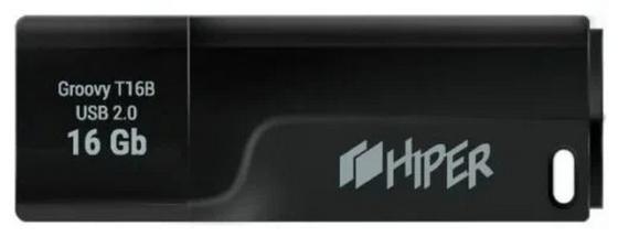 Флэш-драйв 16GB USB 2.0, Groovy T,пластик, цвет черный, Hiper
