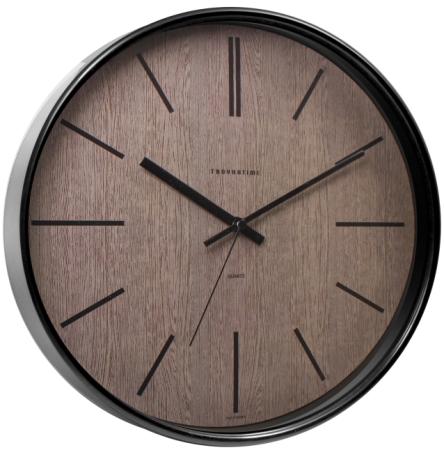 Часы настенные Troyka 77770743 чёрный коричневый