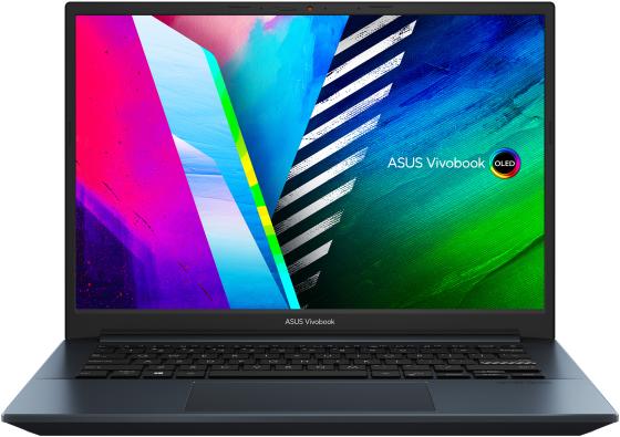 Ноутбук ASUS VivoBook Pro 14 OLED M3401QA-KM012W 14" 2880x1800 AMD Ryzen 7-5800H SSD 512 Gb 16Gb Bluetooth 5.0 WiFi (802.11 b/g/n/ac/ax) AMD Radeon Graphics синий Windows 11 Home 90NB0VZ2-M01130