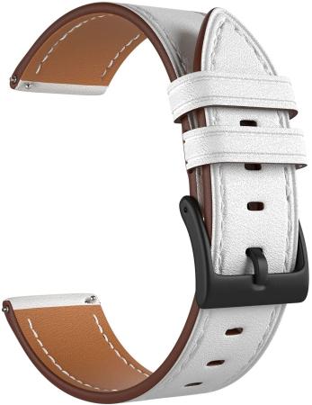 Универсальный кожаный ремешок для часов 20 mm LYAMBDA NEMBUS LWA-S41-20-WH White